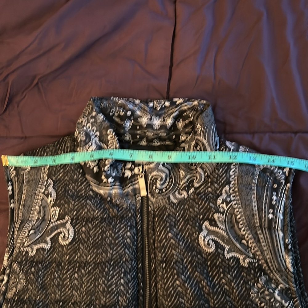 CB Established 1962 Womens Puffer Vest Handkerchief print Zip Up Lined B… - Picture 10 of 16